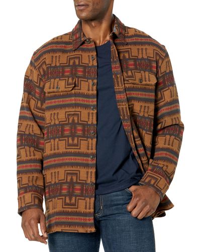 Pendleton Long Sleeve Driftwood Shirt - Brown