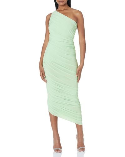 Norma Kamali Womens Diana Gown Cocktail Dress - Green