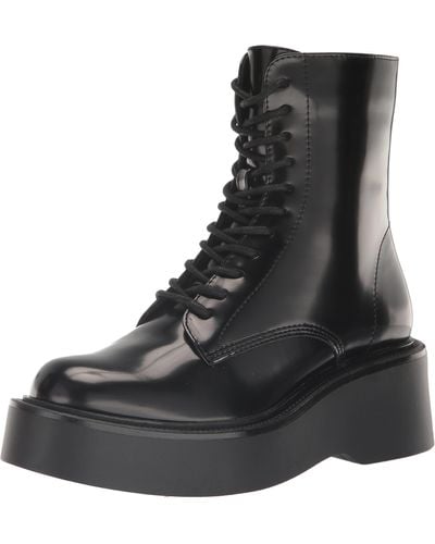 Madden Girl Viviee Combat Boot - Black