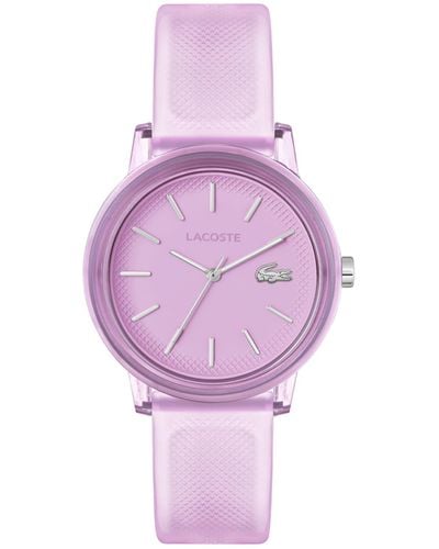 Lacoste 12.12 3h Quartz Watch - Purple