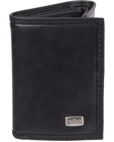 Dockers Rfid Security Blocking Extra Capacity Trifold Wallet - Black