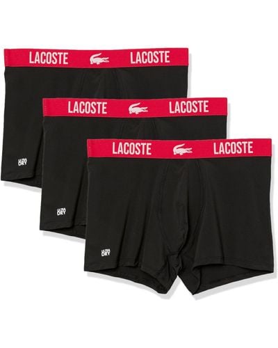 Lacoste Short Microfiber Boxer Brief 3-pack - Black
