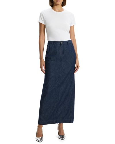 Theory Maxi Trouser Skirt - Blue