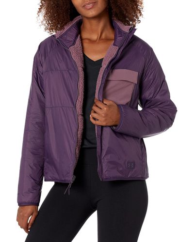 Under Armour Latitude Reversible Full-zip Jacket - Purple