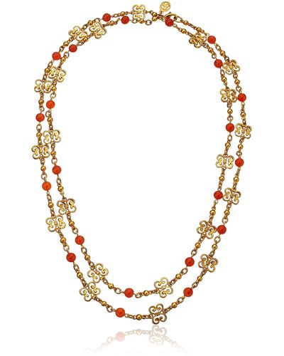 Ben-Amun Silk Road Butterfly Strand Necklace - Multicolor