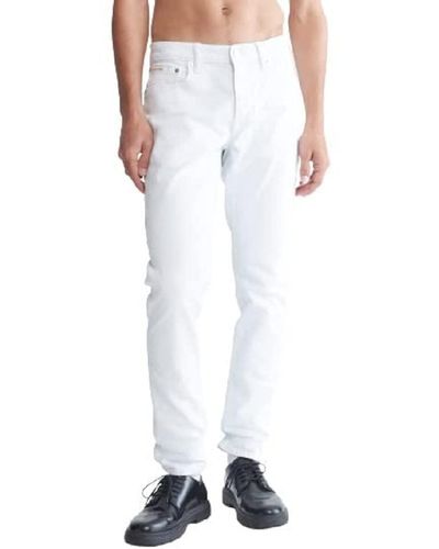 Calvin Klein Slim Fit Jeans - White