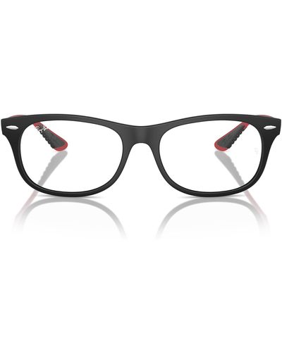 Ray-Ban Rx7327 Kat Square Prescription Eyewear Frames - Black