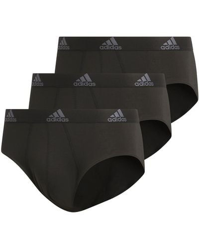 adidas Performance Stretch Cotton Brief Underwear - Black