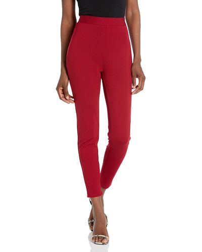 Dress the Population Classic Ponte Legging - Red