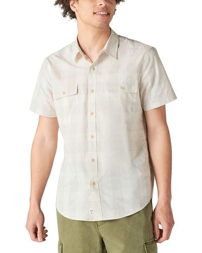 Lucky Brand Workwear Short Sleeve Shirt - White