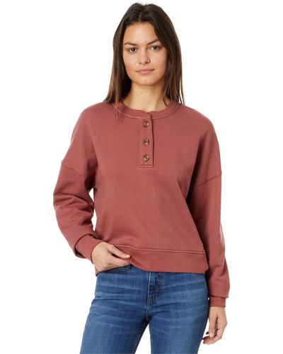 Carhartt Loose Fit Midweight French Terry Henley Sweatshirt - Red