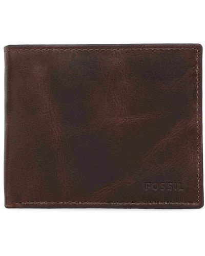 Fossil Derrick Leather Rfid-blocking Execufold Trifold Wallet in Brown for  Men | Lyst UK