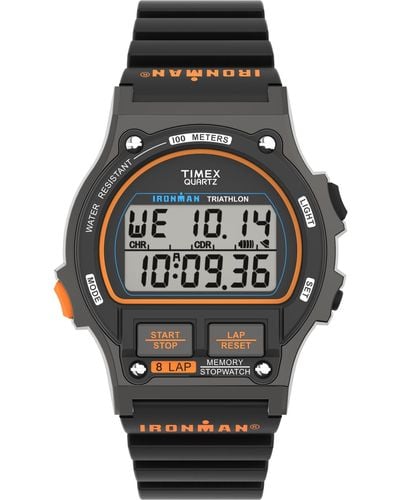 Timex Digital Quarz Uhr mit Polykarbonat Armband TW5M543009J - Schwarz