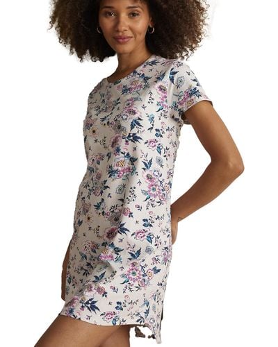 Vera Bradley Cotton Nightgown Pajama Sleep Shirt - Gray