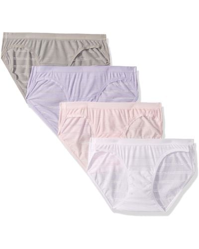 Hanes Ultimate Comfort Flex Fit 4 Pack Bikini Panties - White