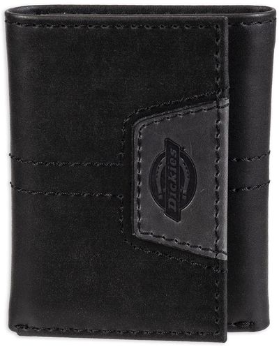 Dickies Men's Trifold Chain Wallet Black