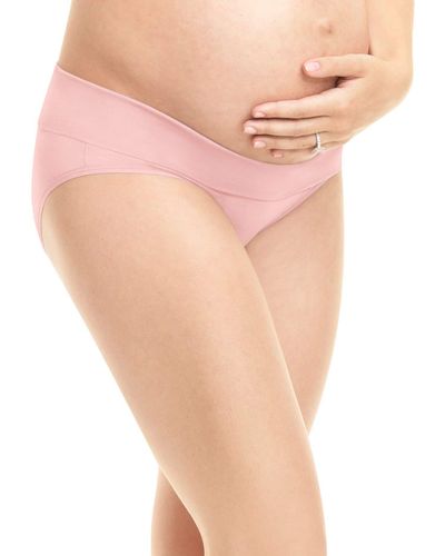 Playtex Maternity Fold Down Modern Brief Panties 3-pack - Pink
