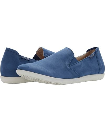 Mephisto Korie Flat Shoes Denim 9.5 M Us - Blue