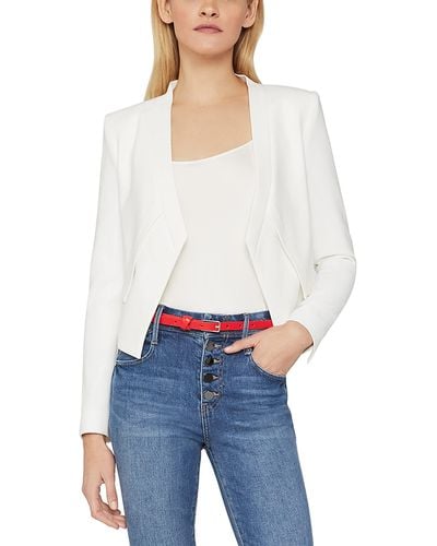 BCBGMAXAZRIA Blazer With Front Button Closure And Long Sleeves - White