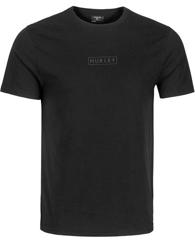 Hurley Boxed Logo Graphic T-shirt - Black