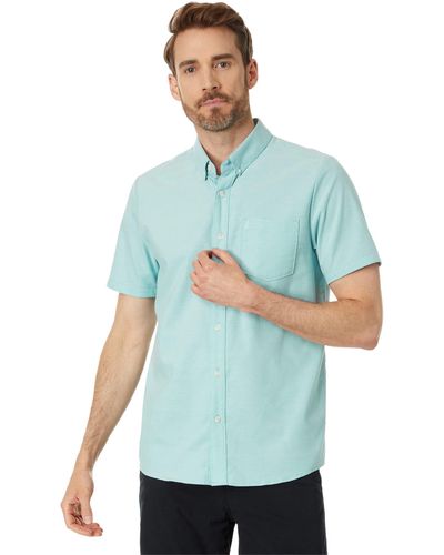 Volcom Regular Everett Oxford Short Sleeve Shirt - Blue