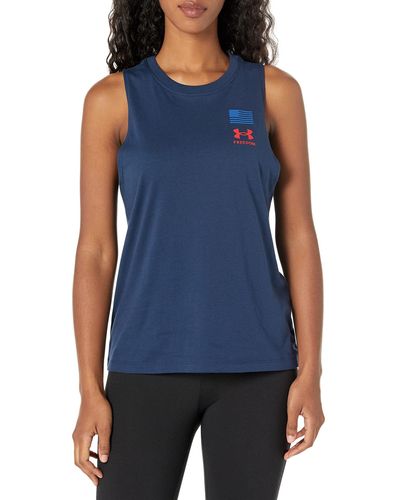 Under Armour Freedom Repeat Muscle Tank - Blue