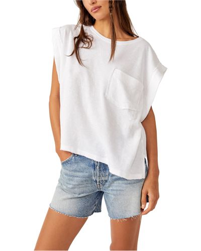 Free People Our Time Tee - White