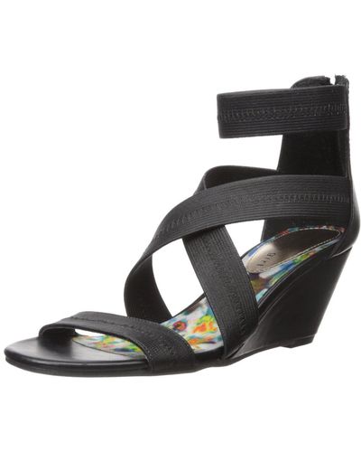 Madden Girl Heartt Wedge Sandal - Black