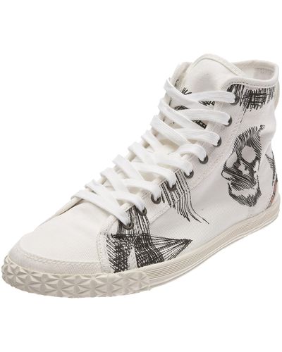 DIESEL Yore Lace Up,white Graphic,12 M Us - Metallic