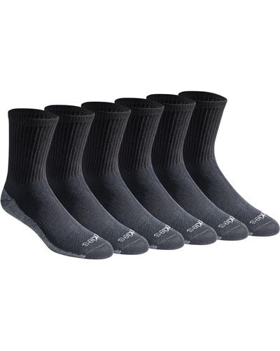 Dickies Dri-tech Moisture Control 6-pack Comfort Length Crew Socks - Black