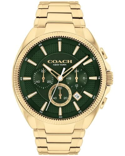 COACH Chronograph Wristwatch With Date Window And Subdials For - Metallic
