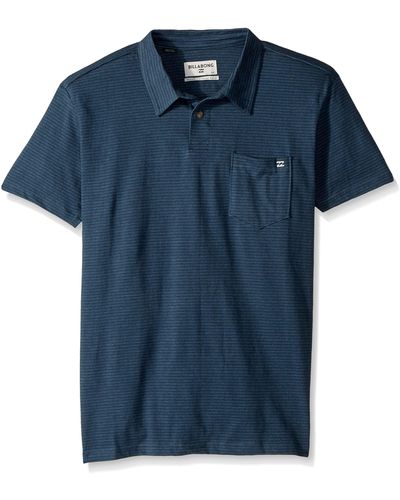 Billabong Mens Classic Polo Shirt - Blue