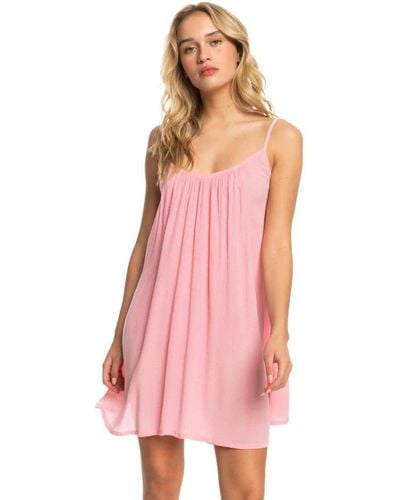 Roxy Summer Adventures Coverup Dress Swimwear Cover Up - Pink