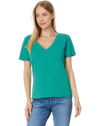 Pendleton V-neck T-shirt - Green