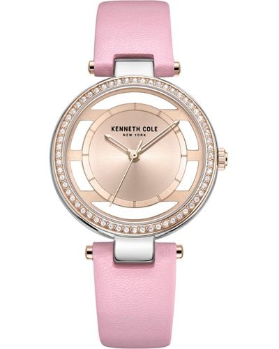 Kenneth Cole Transparency Dial Watch - Pink