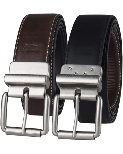 Levi's Big And Tall Brown To Black Reversible Belt,brown/black,54