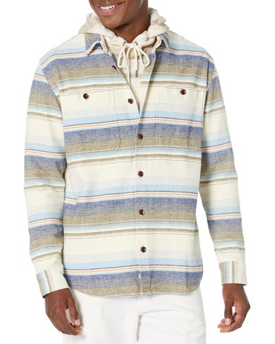 Quiksilver Flannel Woven Top Button Down Shirt - Gray