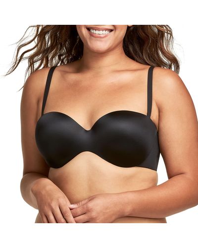 Maidenform Womens Live In Luxe Full Coverage Strapless Multiway Dm9472 Bras - Black