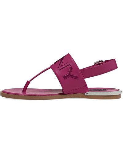 DKNY Essential Open Toe Fashion Pump Heel Sandal Heeled - Purple