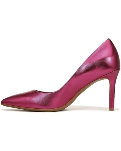 Naturalizer S Anna Pointed Toe High Heel Pumps Fuchsia Pink Leather 9.5 M