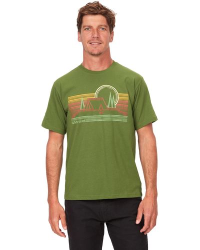 Marmot Bivouac Short Sleeve Tee Shirt - Green