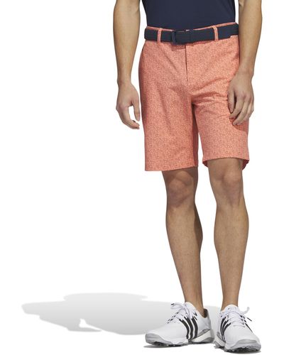 adidas Ultimate365 Printed 9 Inch Golf Shorts - Pink