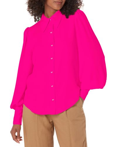 Trina Turk Button Up Blouse - Pink