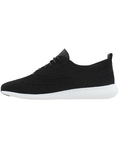 Cole Haan 2.zerøgrand Oxford Stretch-knit Sneakers - Black