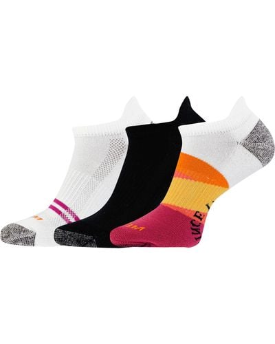 Merrell And Repreve Recycled Everyday Low Cut Tab Sock With Moisture Wicking And Blister Prevention 3 Pair Pack - Black