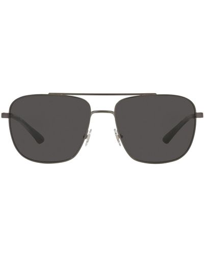 Brooks Brothers Bb4061 Square Sunglasses - Black