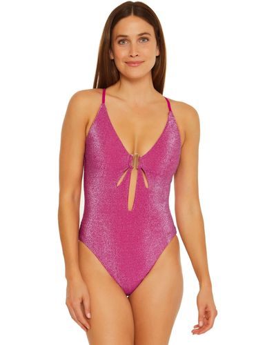 Trina Turk Standard Cosmos Cut Out One Piece Swimsuit-bathing Suits - Pink
