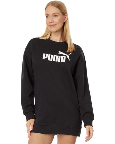 PUMA Essentials Logo Crew Fleece Dress - Black