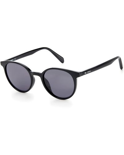 Fossil Male Sunglass Style Fos 3115/g/s Round - Black