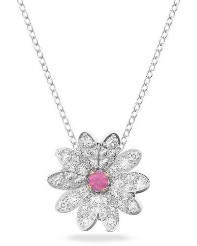 Swarovski Eternal Flower Pendant Necklace - White